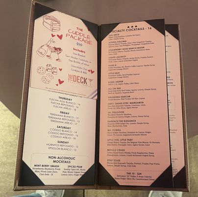 Menu photo 6 The Deck Rooftop Bar Las Vegas, NV