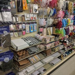 Partial view of the gift aisle at this Hobby Lobby (where we found what we needed).