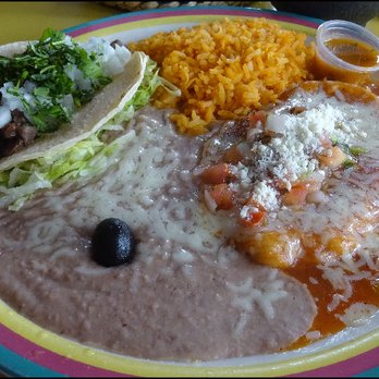 Casa Del Lago  - From the "Combinations" section of the menu, I went with "Two Entrees," Mexican rice, along with refried beans. - Mexican Near Me - Granite Bay, California