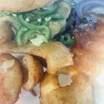 SOB Burgers - The voodoo with an impossible burger and added jalapeños! Delicious! - Burgers Near Me - Bradenton, Florida