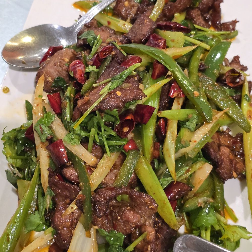Lamb stir fry with pepper Lamb stir fry with pepper