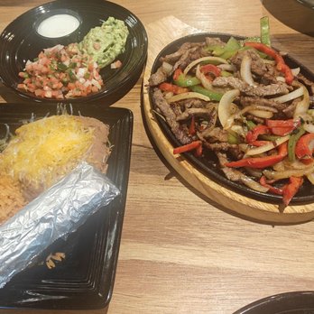 Mario's Early Toast - Enjoying delicious steak fajitas for dinner. - Breakfast & Brunch Near Me - Auburn, California