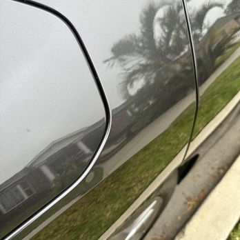 DJ's Paintless Dent Removal - Hard to see dent before pic - Body Shops Near Me - Paramount, California