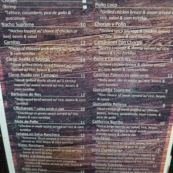 El Tapatio - Menu 2.2020 - Mexican Near Me - Jacksonville, Florida