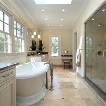North Texas Living Solutions - a large bathroom with a skylight - General Contractors Near Me North Texas Living Solutions - a large bathroom with a skylight - General Contractors Near Me