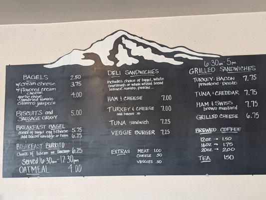 Menu photo 4 Mountain Moka of Oregon Sandy, OR