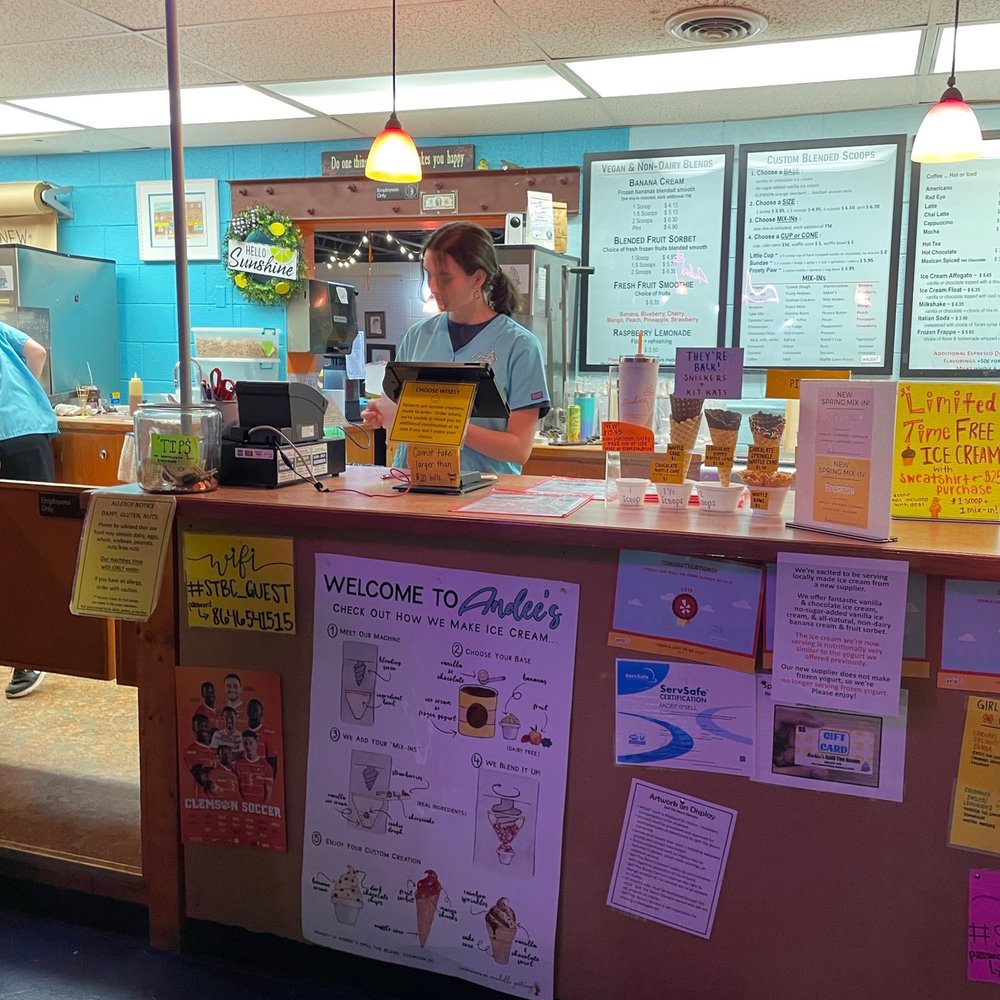 Andee's Custom Blended Ice Cream - Coffee & Tea Near Me - Clemson, South Carolina