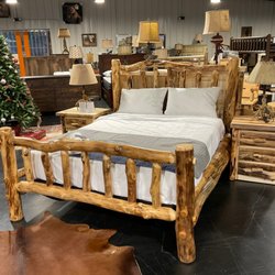 Wholesale Furniture and Linens - Our most popular rustic bedroom suite.... The Aspen line.Amish made quality.