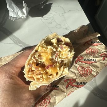R Burgers - Breakfast burrito, big and fresh! - Burgers Near Me - Las Vegas, Nevada R Burgers - Breakfast burrito, big and fresh! - Burgers Near Me - Las Vegas, Nevada