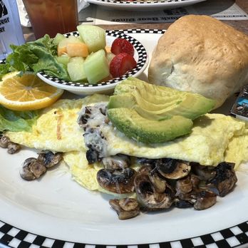 Black Bear Diner Napa - California omelette with two eggs, fresh fruit, and biscuit - Diners Near Me - Napa, California