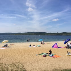 Berzdorfer See - Blick auf den Strand