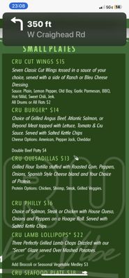 Menu photo 1 Cru Charlotte Charlotte, NC Menu photo 1 Cru Charlotte Charlotte, NC