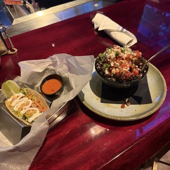 Bar Tulio's - Beef taco and loaded rice & beans - Mexican Near Me - Miami, Florida