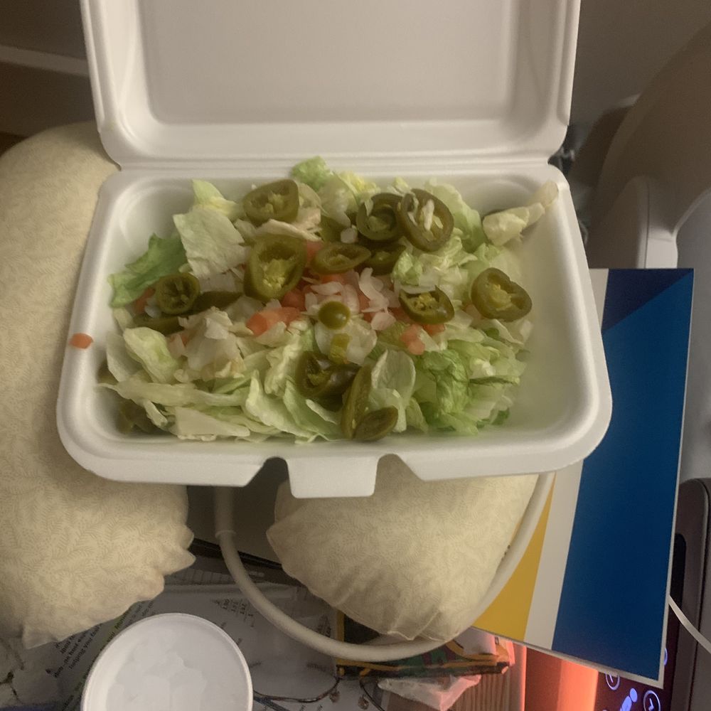 This is the salad I didn't eat that got delivered and was told to bring back to show proof! This is the salad I didn't eat that got delivered and was told to bring back to show proof!