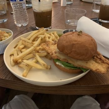 Homesick - Crispy Flounder Sandwich - Bars Near Me - Asbury Park, New Jersey