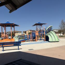 Mackay Park - View from under the shaded areas - has picnic tables and grill
