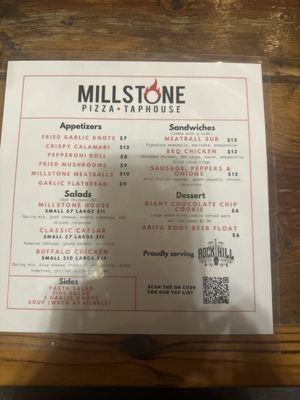 Menu photo 5 Millstone Pizza Tap House Rock Hill, SC