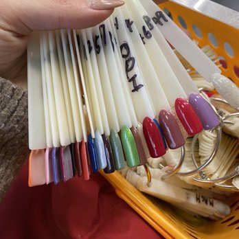 Kool Blue Nails and Spa - Gel mani color selections (one of many) - Day Spas Near Me - Sheepshead Bay, New York Kool Blue Nails and Spa - Gel mani color selections (one of many) - Day Spas Near Me - Sheepshead Bay, New York