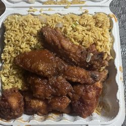 Beijing Delight - Buffalo Wings with Fried Rice