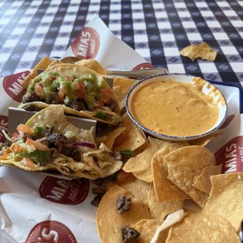 Mia's Table - Two steak beef taco & queso combo - American Near Me - Bellaire, Texas Mia's Table - Two steak beef taco & queso combo - American Near Me - Bellaire, Texas