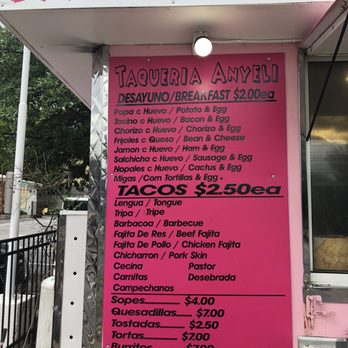 Taqueria Anyeli - Menu - Food Trucks Near Me - Austin, Texas Taqueria Anyeli - Menu - Food Trucks Near Me - Austin, Texas