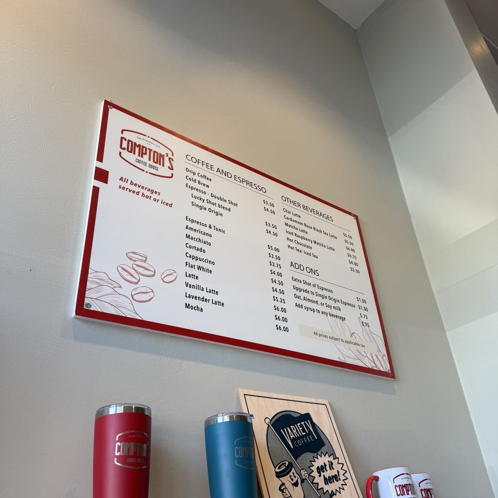 Compton's Coffee House - Coffee & Tea Near Me - San Francisco, California