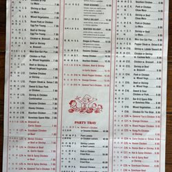 China Wok - Menu