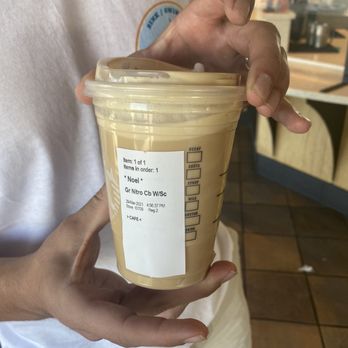 Starbucks - Nitro cold brew with "a bit of sweet cream" - Coffee & Tea Near Me - Barstow, California Starbucks - Nitro cold brew with "a bit of sweet cream" - Coffee & Tea Near Me - Barstow, California