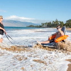 Gammie Homecare - Mobi Beach Wheelchair Rentals, In the Sun, In Hawaii.  What gets better than that?!