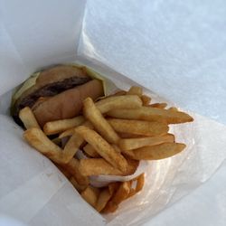 Angry Boy Burger - Avocado burger with cheese (meal) $14