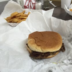 Raley's Quick Eats - Hand pattied burger without the chili. Side of fries.