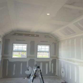 UB Drywall - shed after being coated with drywall mud - Drywall Installation & Repair Near Me - Chandler, Arizona UB Drywall - shed after being coated with drywall mud - Drywall Installation & Repair Near Me - Chandler, Arizona