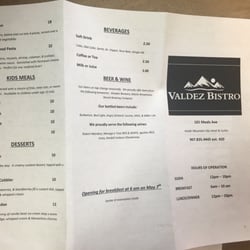 Valdez Bistro - Menu