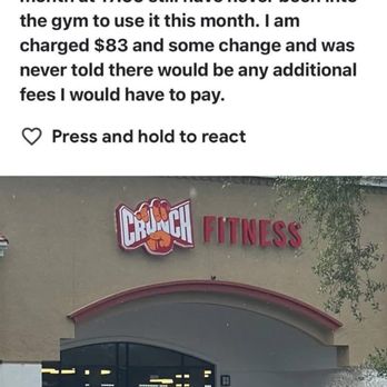 Crunch Fitness - Ocoee - Extremely disappointed - Gyms Near Me - Ocoee, Florida Crunch Fitness - Ocoee - Extremely disappointed - Gyms Near Me - Ocoee, Florida