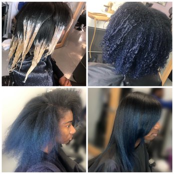 Blue Ombre On Natural Hair Yelp
