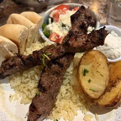 Dinakis Mediterranean Grill - Beef Souvlaki (2 Skewers)