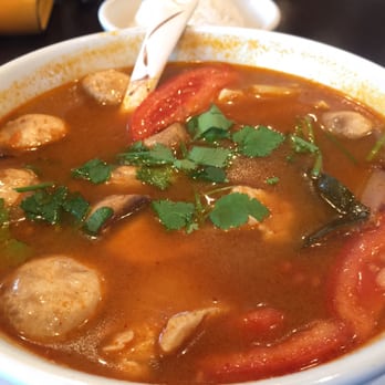Jasmine Thai Restaurant - Tom Yum Gai (spicy chicken soup)... Craving it even now T.T - Thai Near Me - Destin, Florida