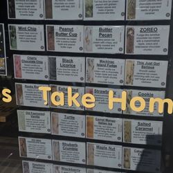Shot of all of the flavors outside