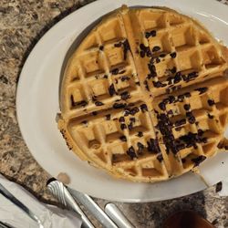Chocolate chip waffle