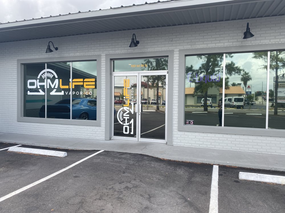OHM LIFE VAPOR CO. Updated August 2024 100 1st St S, Winter Haven