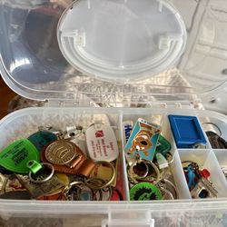 Michaels - My Michael's Tackle Box for my inherited Key Chain collection. Mine are stored separately or displayed on my door! 09/25/26