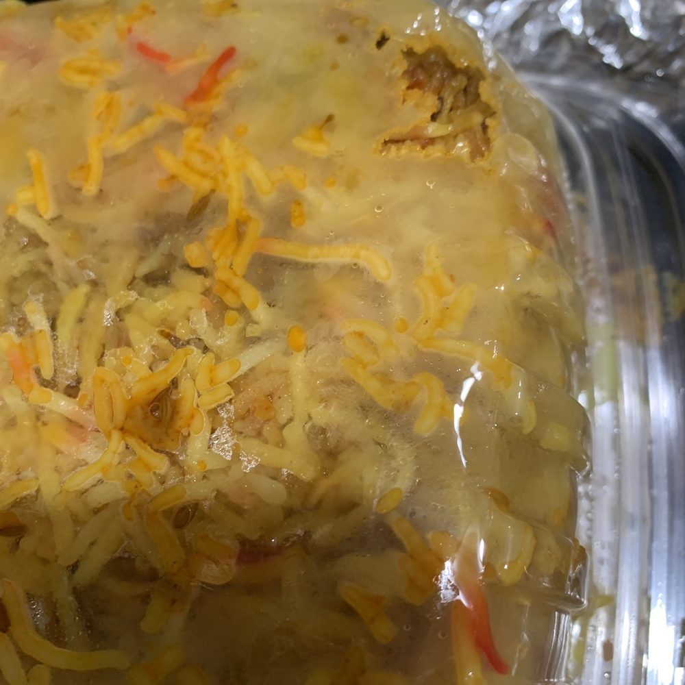 Melted food container Melted food container
