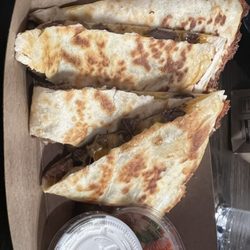 Black Forest Brewing Company East - Carne asada quesadilla from the food truck