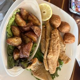 Fried Catfish Platter with Redskin potatoes!!! Fried Catfish Platter with Redskin potatoes!!!