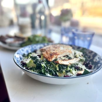 Fred’s - Kale and Brussel Sprout Salad with Grilled Chicken - Juice Bars & Smoothies Near Me - Detroit, Michigan