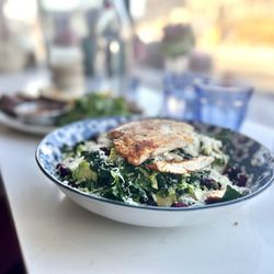 Fred’s - Kale and Brussel Sprout Salad with Grilled Chicken