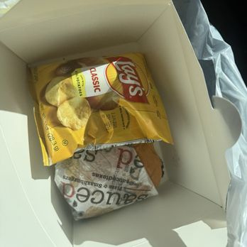 Sauce'd - $14 for burger and chips - Pizza Near Me - Grapevine, Texas