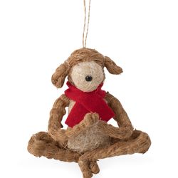 Just Fare - Yoga Dog Christmas Ornament