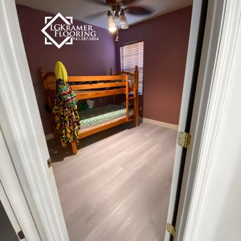 LG Kramer Flooring - This is gray vinyl flooring in the color Quincy Oak. If you are looking to complete a flooring project text LG Kramer Flooring 941-587-3804. - Flooring Near Me - Lakewood Ranch, Florida