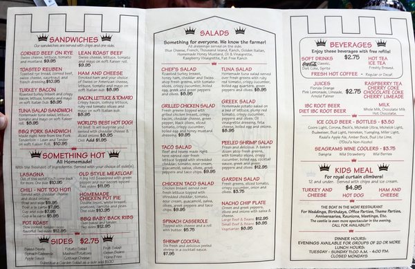 Menu photo 5 The Boat In the Moat Ona, FL Menu photo 5 The Boat In the Moat Ona, FL
